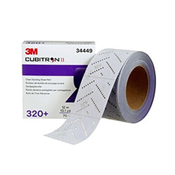 70MMX12M HOOKIT CUBITRON II CLEAN SANDING ROLL 320